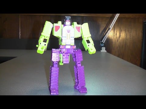 TRANSFORMERS COMBINER WARS DEVASTATOR CONSTRUCTICON SCAVENGER VIDEO TOY REVIEW