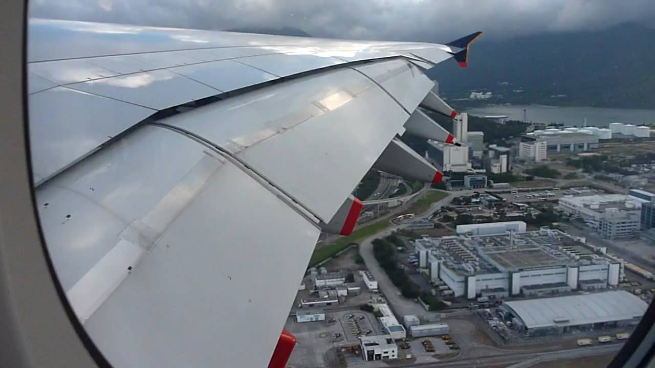 Singapore Airlines A380 taking off @HKIA