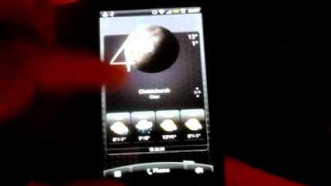 HTC Sensation Weather Widget Sense v3.0