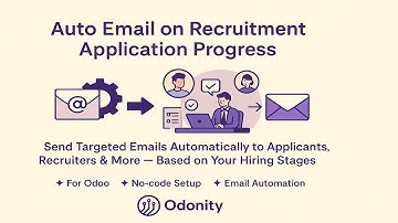 Auto Email Alerts on Recruitment Application Progress in Odoo | Odonity HR App #odoo #recruitment