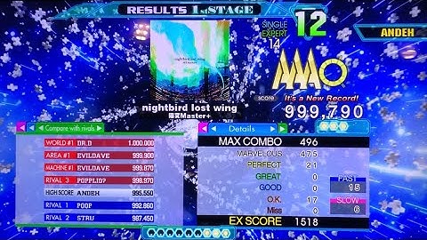 [DDR A20+] nightbird lost wing (ESP-14) 999,790 PFC