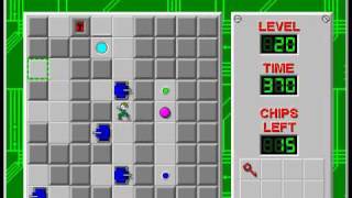 Chip's Challenge 1 Level 20 (Tossed Salad) - 340 seconds