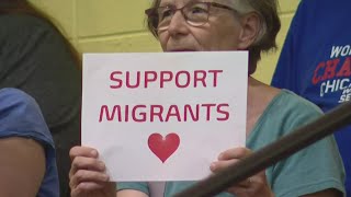 Tensions flare over plan to house migrants at Chicago's Wilbur Wright College