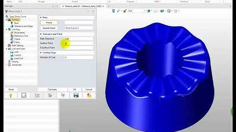 ZW3D CAM 3X Milling Tutorial - Drive Curve