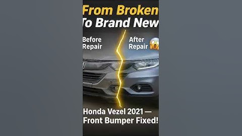 Unbelievable Honda Vezel Bumper Repair 😱 | From Damaged to Brand New Look! #HondaVezel #AutoCare