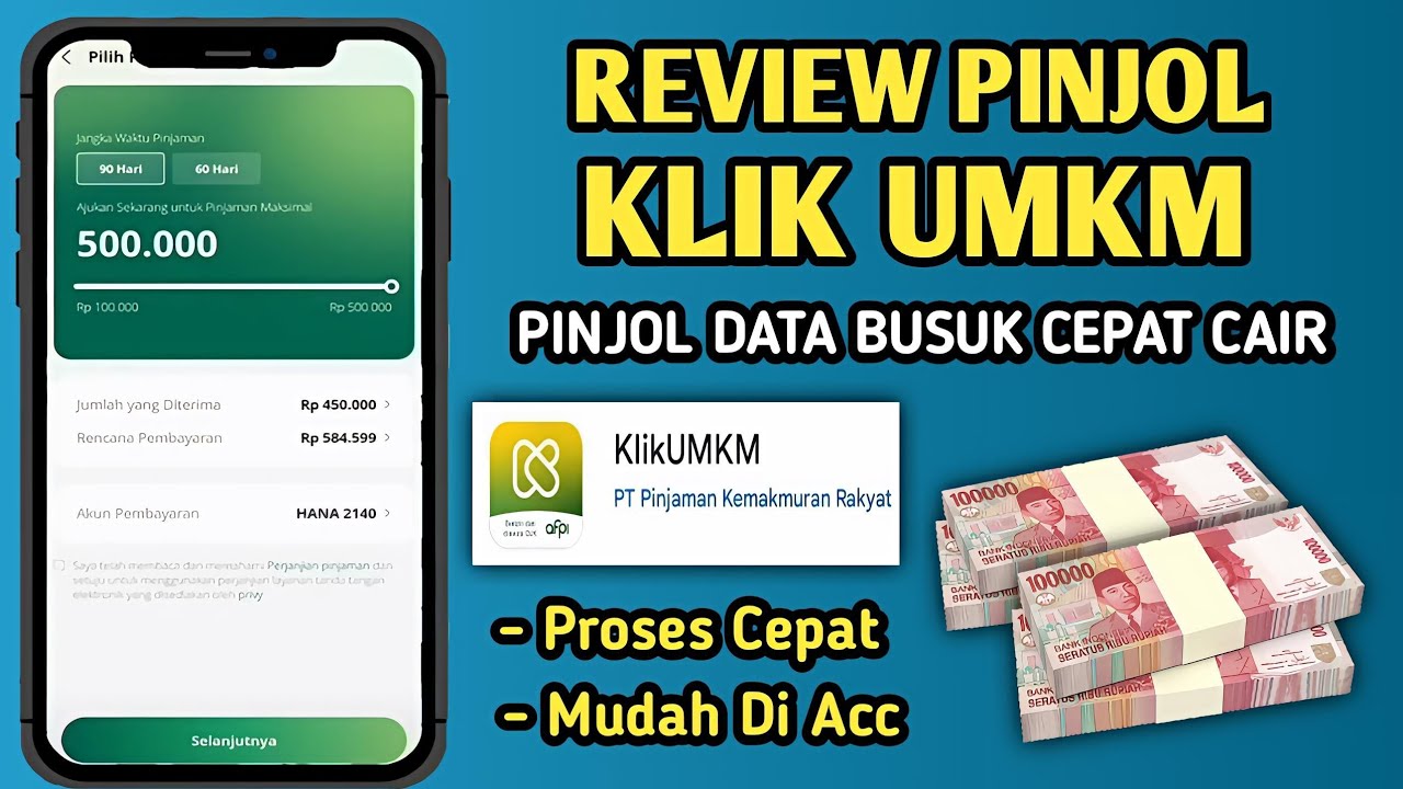 Review KlikUMKM Pinjaman Online | Pinjol Data Busuk Cepat Cair!
