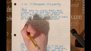 Algebra 2 Lesson 111
