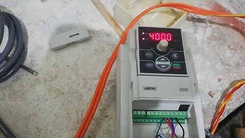 CNC spindle motor running by inverter