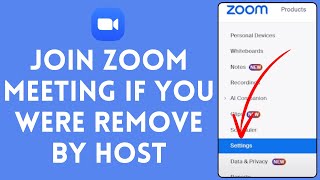 SONIYA HOW TO JOIN ZOOM MEETING IF YOU WERE REMOVE