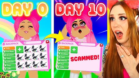 10 Days In A SCAMMER SERVER!! Adopt Me Roblox