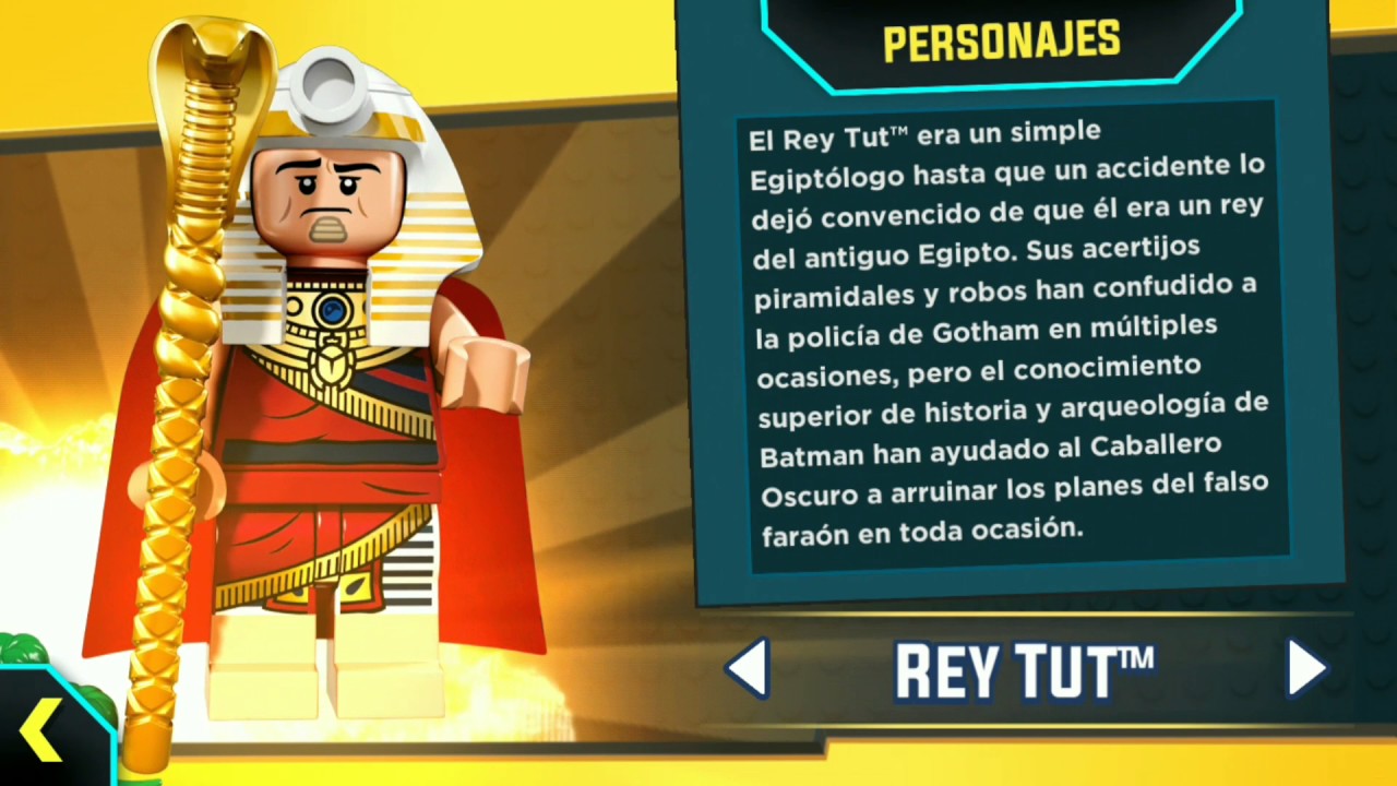 Personajes de The LEGO Batman Movie: Rey Tut - YouTube