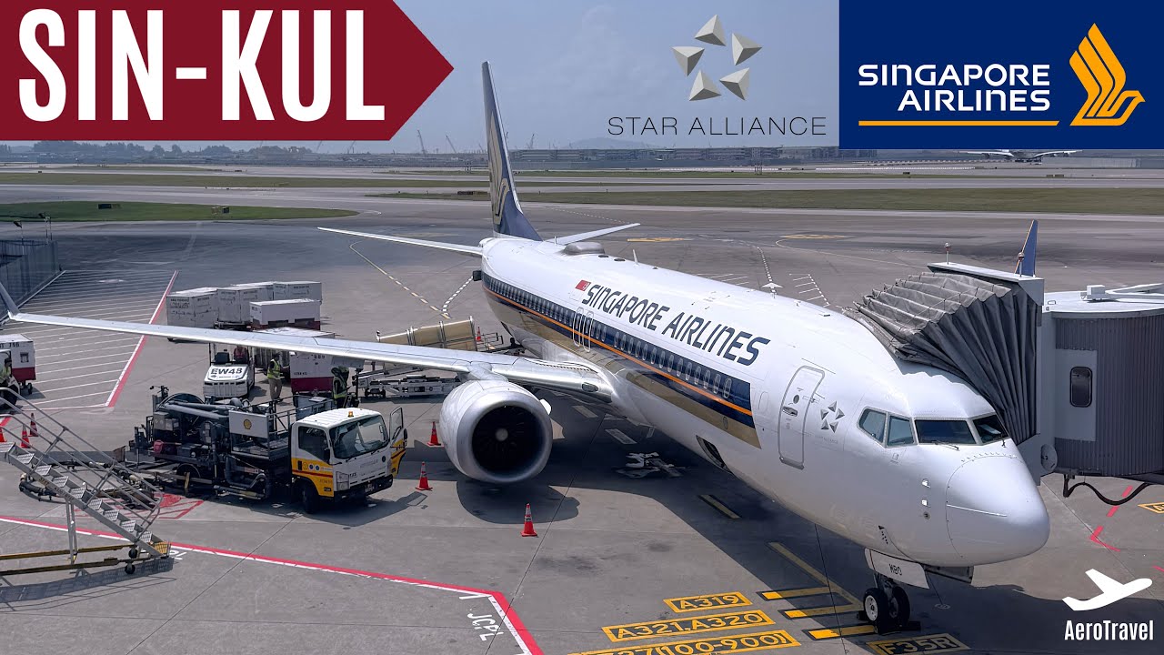 SINGAPORE AIRLINES SHORT HAUL | SINGAPORE - KUALA LUMPUR | BOEING 737-Max8 | TRIPREPORT 4K UHD