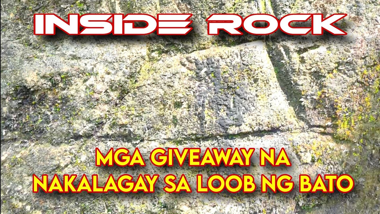 INSIDE ROCK mga palatandaan ng deposito na nasa loob ng bato