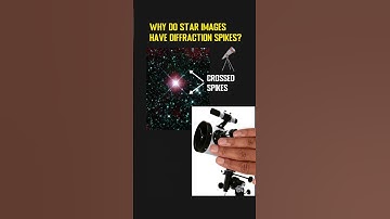 Why Do Star Images Have Crossed Diffraction Spikes? #shorts #shortvideo #starimage #telescope #strut