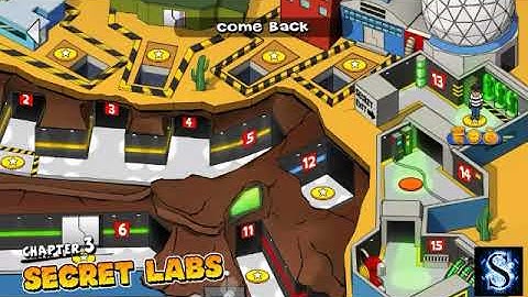 Robbery Bob Gameplay Walkthrough Part 9 - Chapter 3: Secret Labs #11 - #15