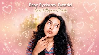 Easy Eyebrow Tutorial for Beginners!✨ | Zar's Diary 