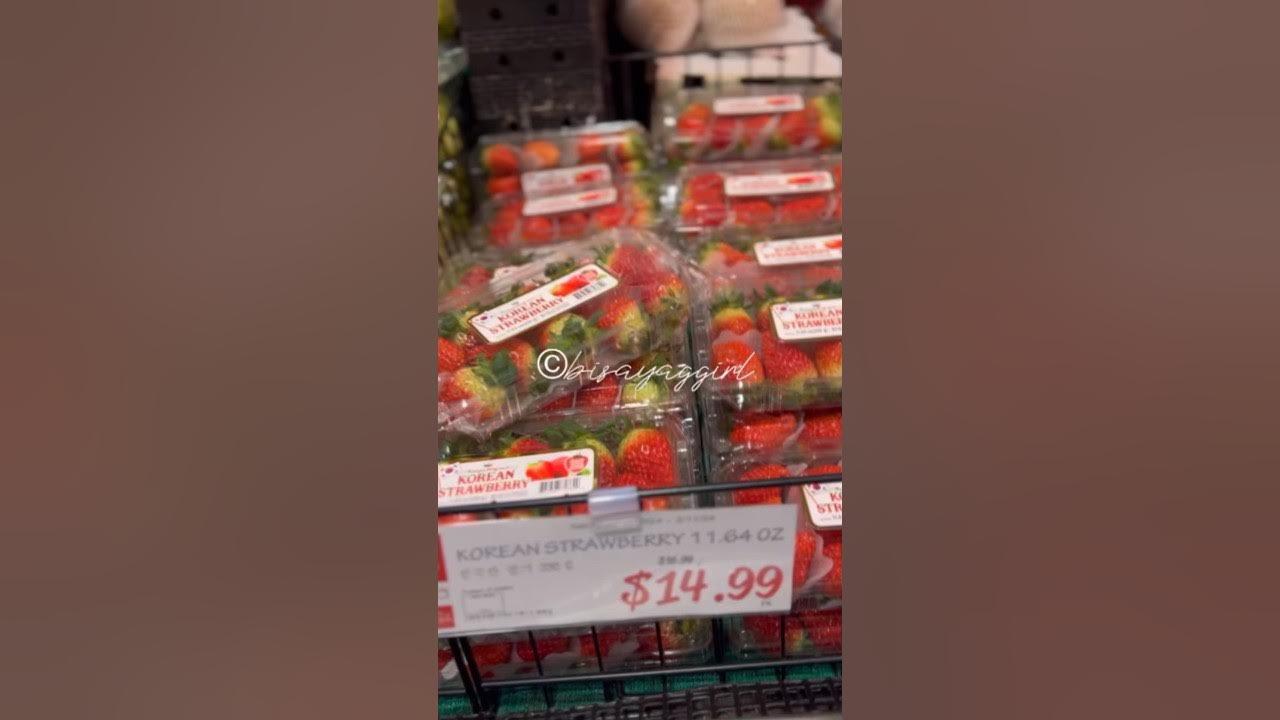 THE MOST EXPENSIVE STRAWBERRY I’ve seen so far in CALIFORNIA YouTube
