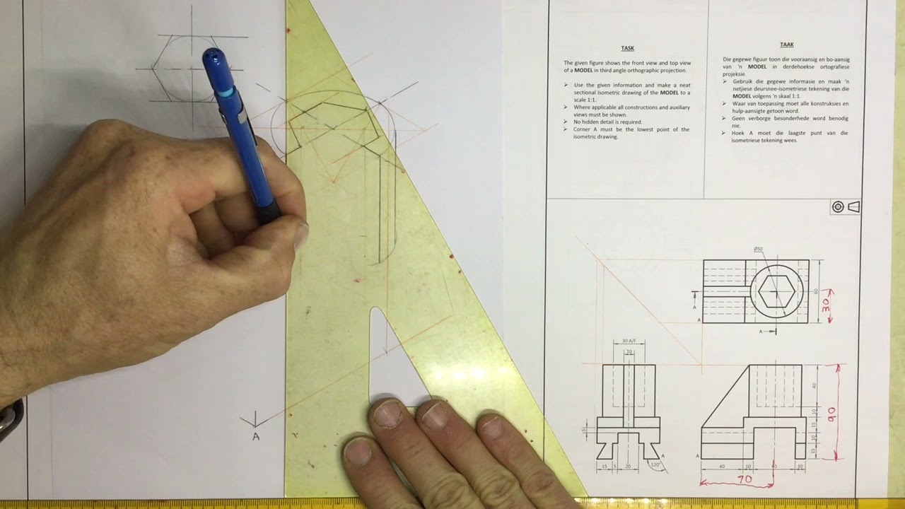 Isometric drawing Gr12 HSE workbook page 5-8