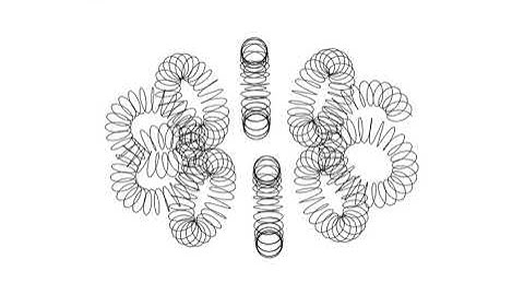 Iterated spiral animation in Desmos