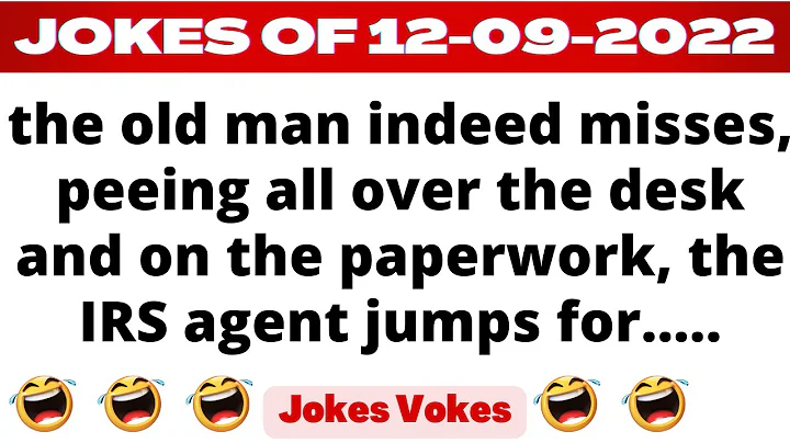 the old man indeed misses, peeing all over the desk and on the paperwork, the IRS agent jumps for