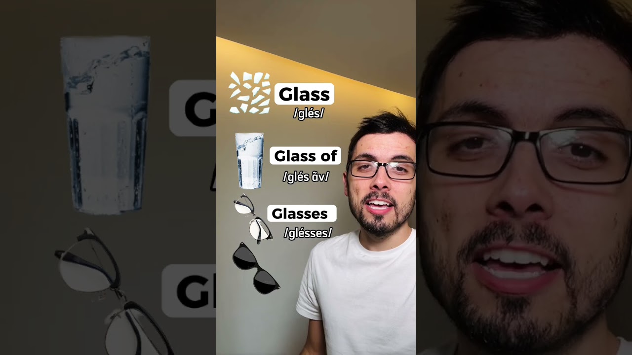 Glass Glass of Glasses and Sun glasses. Do you know the difference? 🤓📚 