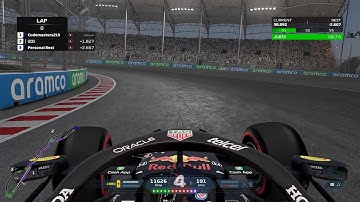 F1 2021 Jeddah Circuit Hot Lap Red Bull RB16B [2160p60]