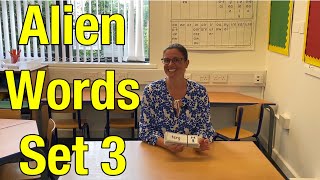 Year 1 Phonics Screening Check Practice - Real and Alien Words Set 3