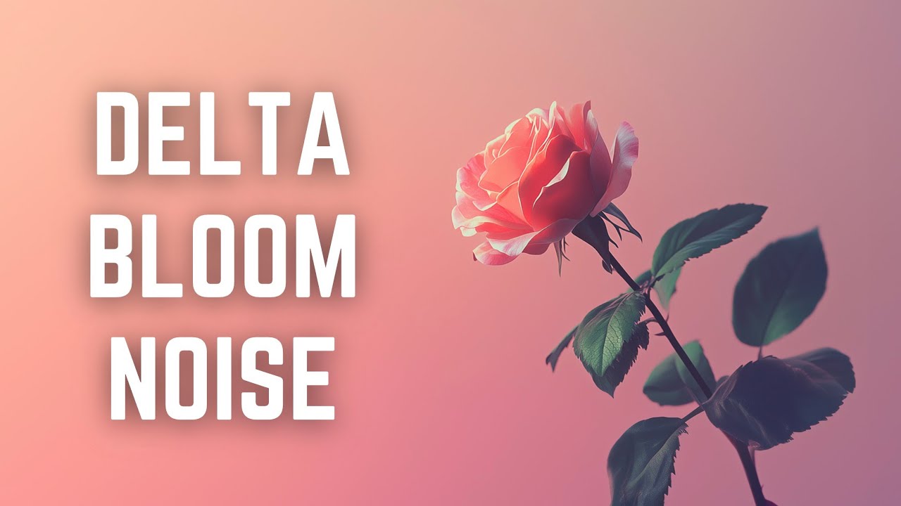 DELTA BLOOM NOISE | 12 Hours | Black Screen | No Midway Ads | Sleep/ Relax/ Calm Anxiety Fast/ Focus