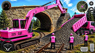 🔥 Massive Rock Loading! Powerful Pink Excavator & Dump Truck Construction | Android Gameplay 🔥 Massive Rock Loading! Powerful Pink Excavator & Dump Truck Construction | Android Gameplay