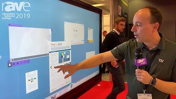 ISE 2019: T1V Showcases Its Flagship ThinkHub Collaboration System With Notepad and Sketchpad