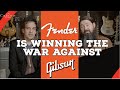 Fender is winning the war against Gibson - But don't count Gibson out