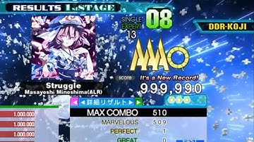 [DDR A20+] Struggle [Single-EXPERT] 999,990 PFC by DDR-KOJI