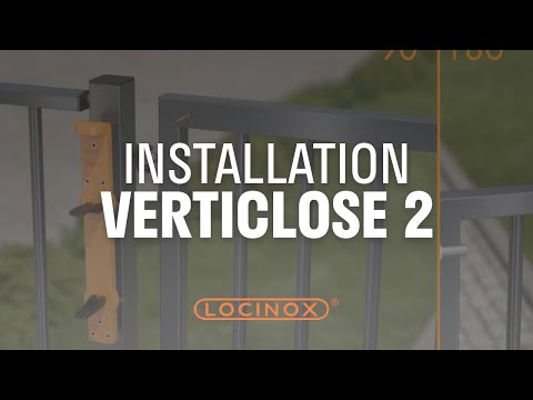 Installation ferme-portail hydraulique VERTICLOSE 2 - LOCINOX