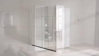 Schwebetürenschrank Caracas I - Alpinweiß - Breite 181 Cm - Basic - 1 Spiegeltür