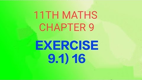 11TH MATHS/ CHAPTER 9/ DIFFERENTIAL CALCULUS LIMITS AND CONTINUITY/EXERCISE 9.1)16(@MATHS STUDENTS)
