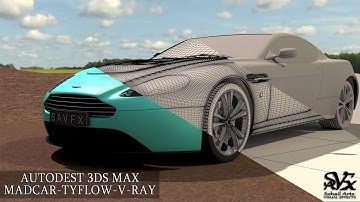 Car Animation Drive , Suspensions & Deformation in 3Ds max with #MADCAR & #TYFLOW #SAVFX