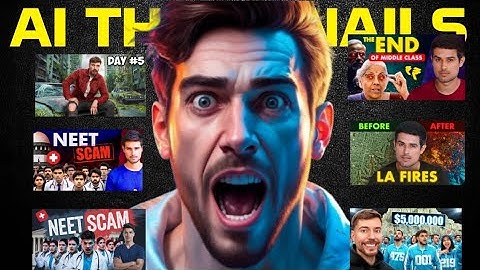 How to Make MrBeast-Style YouTube Thumbnails Using AI || YouTube thumbnail kasa banaya?