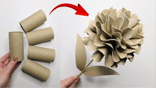 See What Amazing Thing You Can Do With Toilet Paper Rolls! Easy Home Decor DIY ♻ Paper Flower Craft