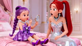 😱 OMG!💄Baby Rumi Doing Her First Makeup to Look Like Mira | KPOP Demon Hunters