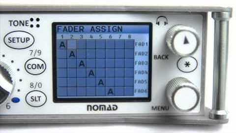 Zaxcom Nomad Fader Assign