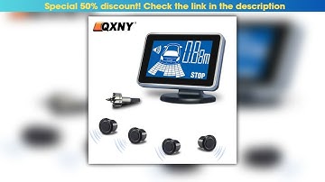 QXNY Backup Radar Reverse 4 Parking Sensors System for Car Auto Vehicle Garage Parktronic Kit