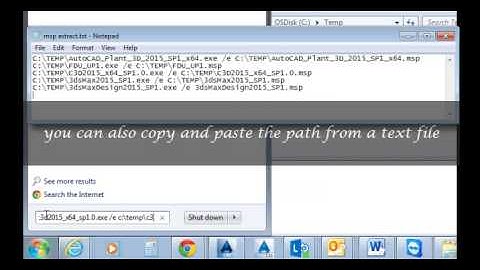 Extracting an MSP File for Use in Autodesk Deployments