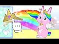 BABY PETS 🦄🌈 Ruby dress up as a unicorn with wings 👑 Cartoons for kids