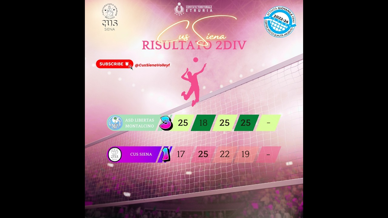 Seconda divisione Femminile Girone B Fipav Etruria