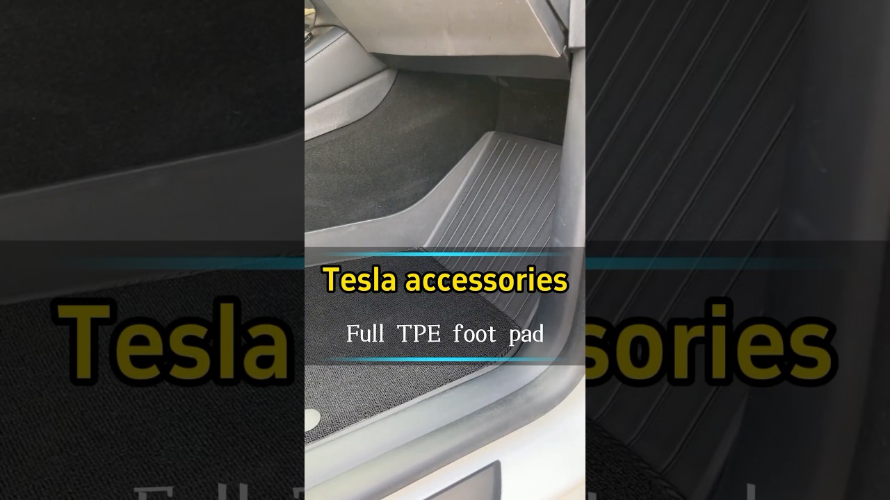 Tesla's full TPE floor mats protect the original car felt, are green, environmentally friendly,