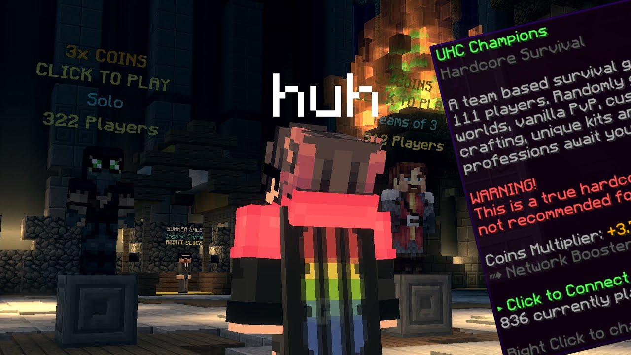 When a Noob joins Hypixel UHC..