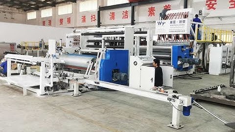 How stretch film machine working with core loading & unloading system ;Wintech stretch film machine