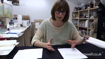 Multi block Lino Print with Laura Episode 18 - Papers For Linocuts, especially Hand Printing Lino