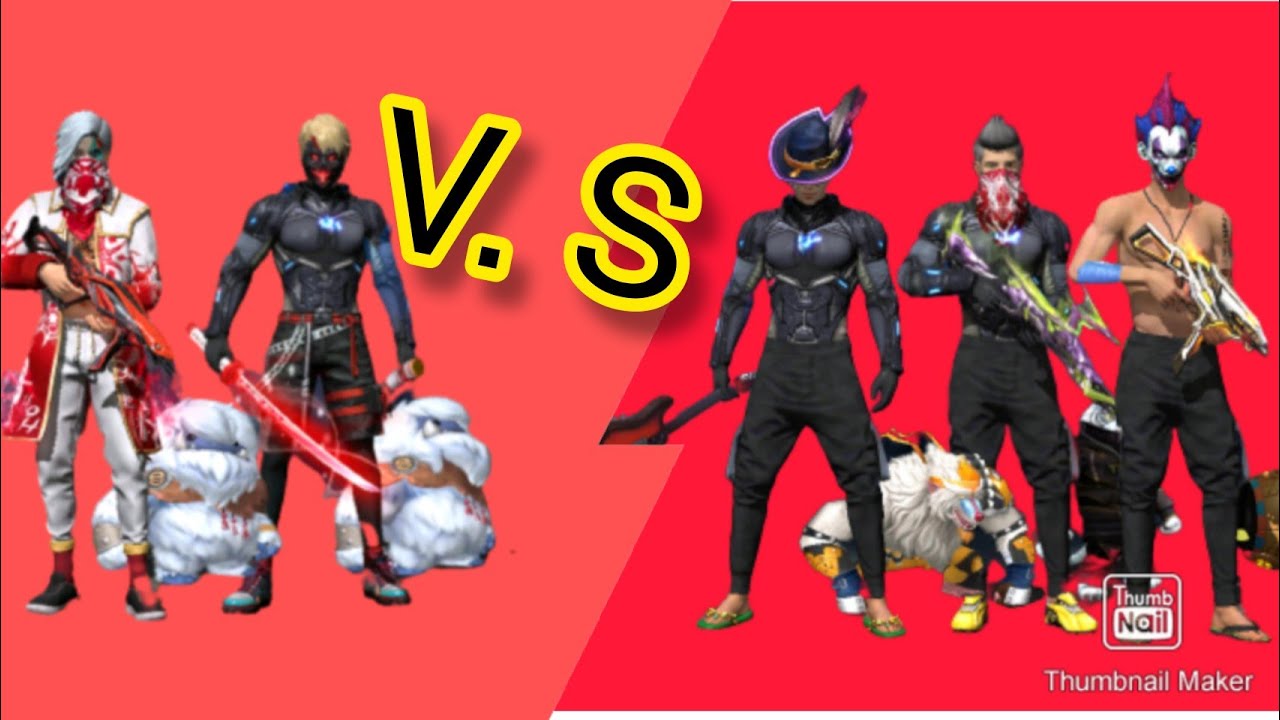 2 VS 3 Clash Squad Custom more kills With MAG 7 Gun 🤣🤣🤣