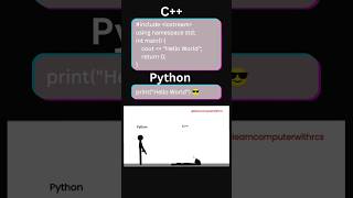 C++ vs Python 💀😂 | The Funniest Coding Comparison!#coding #shorts#memes#funny